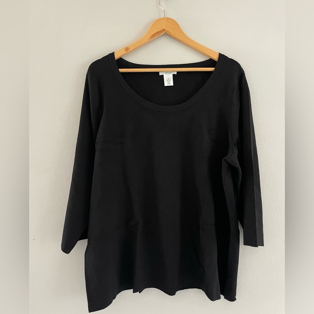 Laura Ashley Black Long Sleeve Blouse